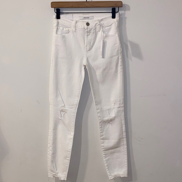 NWT!! J Brand Distressed Mid Rise Skinny Capri Jeans Underexposed Size 24 - Picture 3 of 16